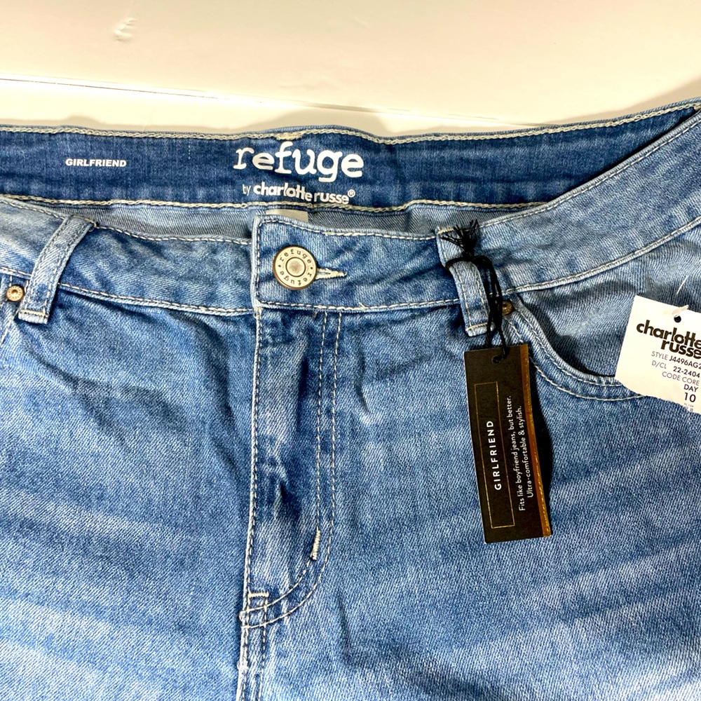 Refuge by Charlotte Russe Jeans Shorts Size 10 - Picture 4 of 5